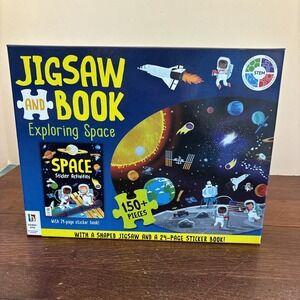Stem: Exploring Space 150+ Piece Jigsaw & 24 Page Sticker Book Brand New!